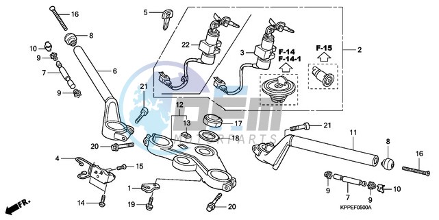 HANDLE PIPE/TOP BRIDGE