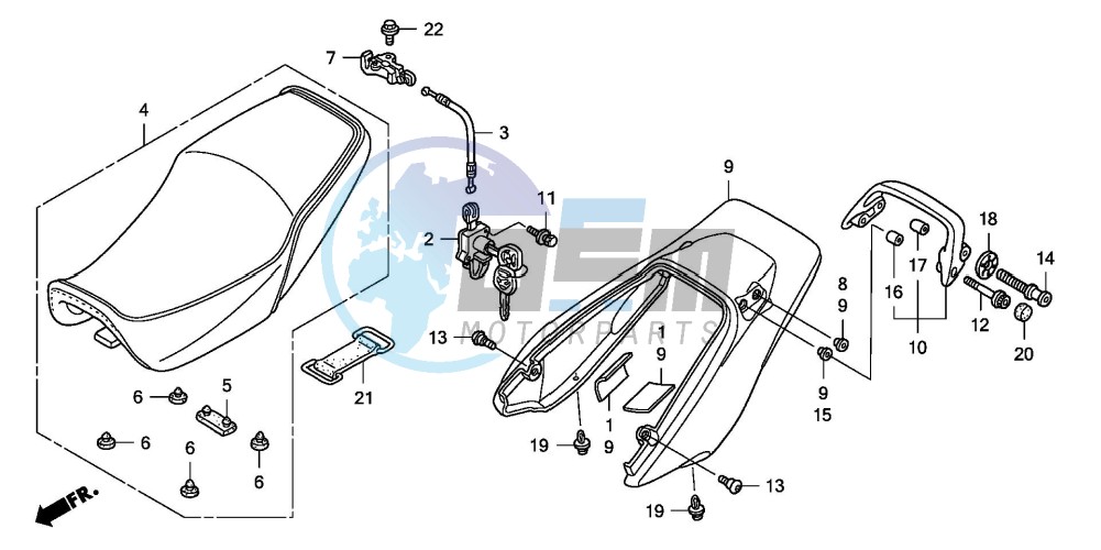 SEAT/REAR COWL