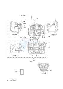 YFM700FWAD YFM70GPHK (B4FJ) drawing EMBLEM & LABEL 1