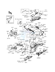 Z800 ABS ZR800DGFA UF (UK FA) XX (EU ME A(FRICA) drawing Frame Fittings