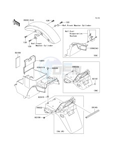 ZR 1200 A [ZX 1200 R] (A1-A3) drawing FENDERS