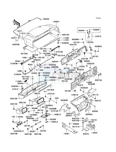 MULE 3010 4x4 KAF620E6F EU drawing Frame Fittings