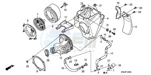 CRF150RC drawing AIR CLEANER