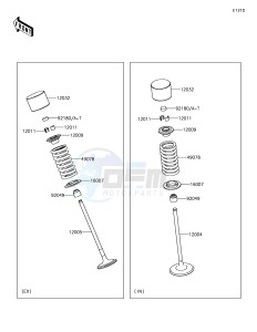 VERSYS 650 ABS KLE650FHF XX (EU ME A(FRICA) drawing Valve(s)