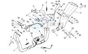 RSV 4 1000 4V drawing Exhaust pipe