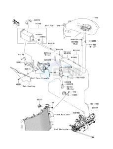 ZX 1000 D [NINJA ZX-10R] (D6F-D7FA) D6F drawing FUEL EVAPORATIVE SYSTEM -- CA- -