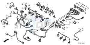 CBR1000RA9 France - (F / ABS CMF) drawing SUB HARNESS (CBR1000RA)