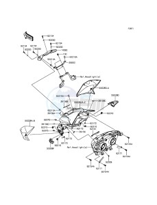 Z800_ABS ZR800DEF UF (UK FA) XX (EU ME A(FRICA) drawing Cowling