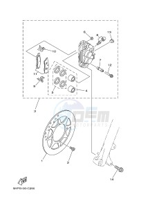 TT-R125 TT-R125LWE (2PT3) drawing FRONT BRAKE CALIPER