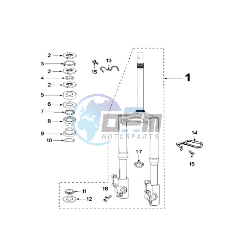 FRONT FORK / STEERINGHEAD