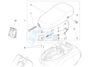 LX 125 4T 3V ie Taiwan drawing Saddle - Tool roll