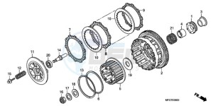 CB600F9 Spain - (SP / 25K) drawing CLUTCH