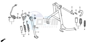 CBR600F drawing STAND