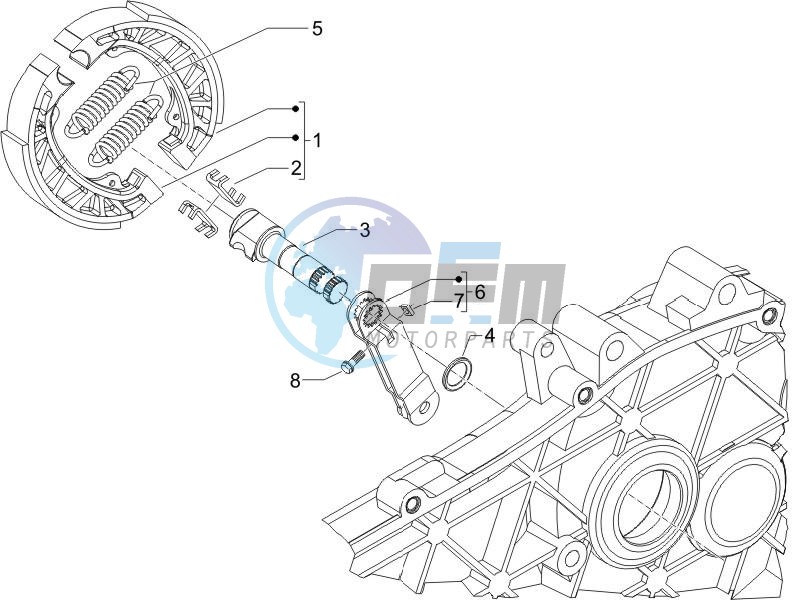 Rear brake - Brake jaw