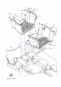 YFM450FWBD KODIAK 450 EPS (BEYA) drawing STAND & FOOTREST