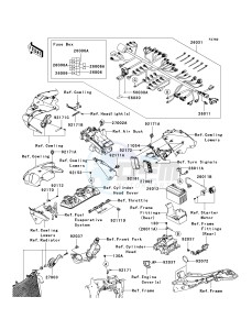 ZX 600 P [NINJA ZX-6R] (7F-8FA) P7F drawing CHASSIS ELECTRICAL EQUIPMENT