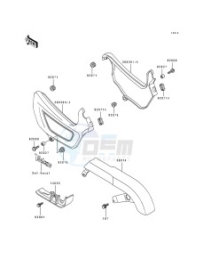 EN 500 A [VULCAN 500] (A6-A7) [VULCAN 500] drawing SIDE COVERS_CHAIN COVER-- EN500-A6- -