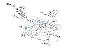 GPR REPLICA PESEK - 50 CC EU2 drawing REAR ARM