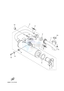 YXE700ES YXE70WPSG WOLVERINE R-SPEC EPS SE (BN52) drawing EXHAUST