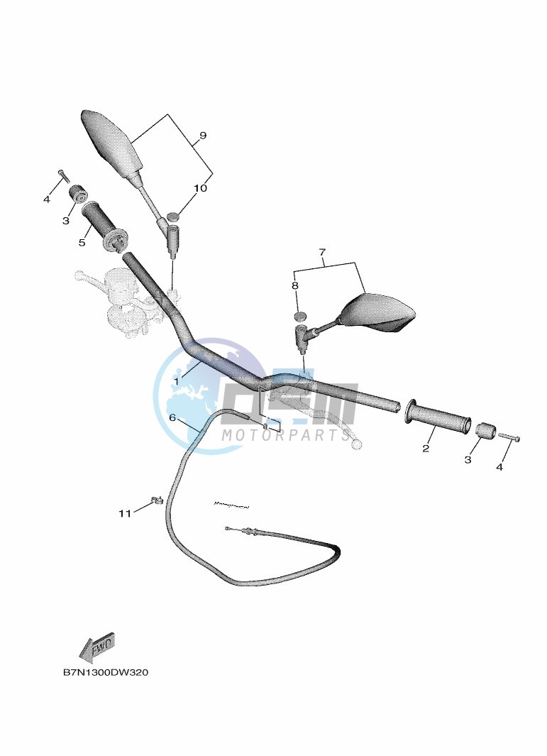 STEERING HANDLE & CABLE