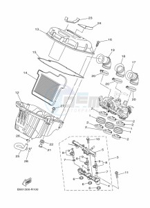 XSR900 MTM850 (BAEE) drawing INTAKE 2