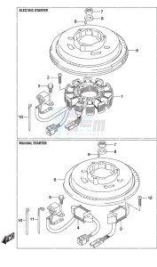 DF 9.9A drawing Magneto Non-Remote Control