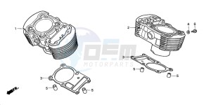 VT750DCB SHADOW SPIRIT drawing CYLINDER