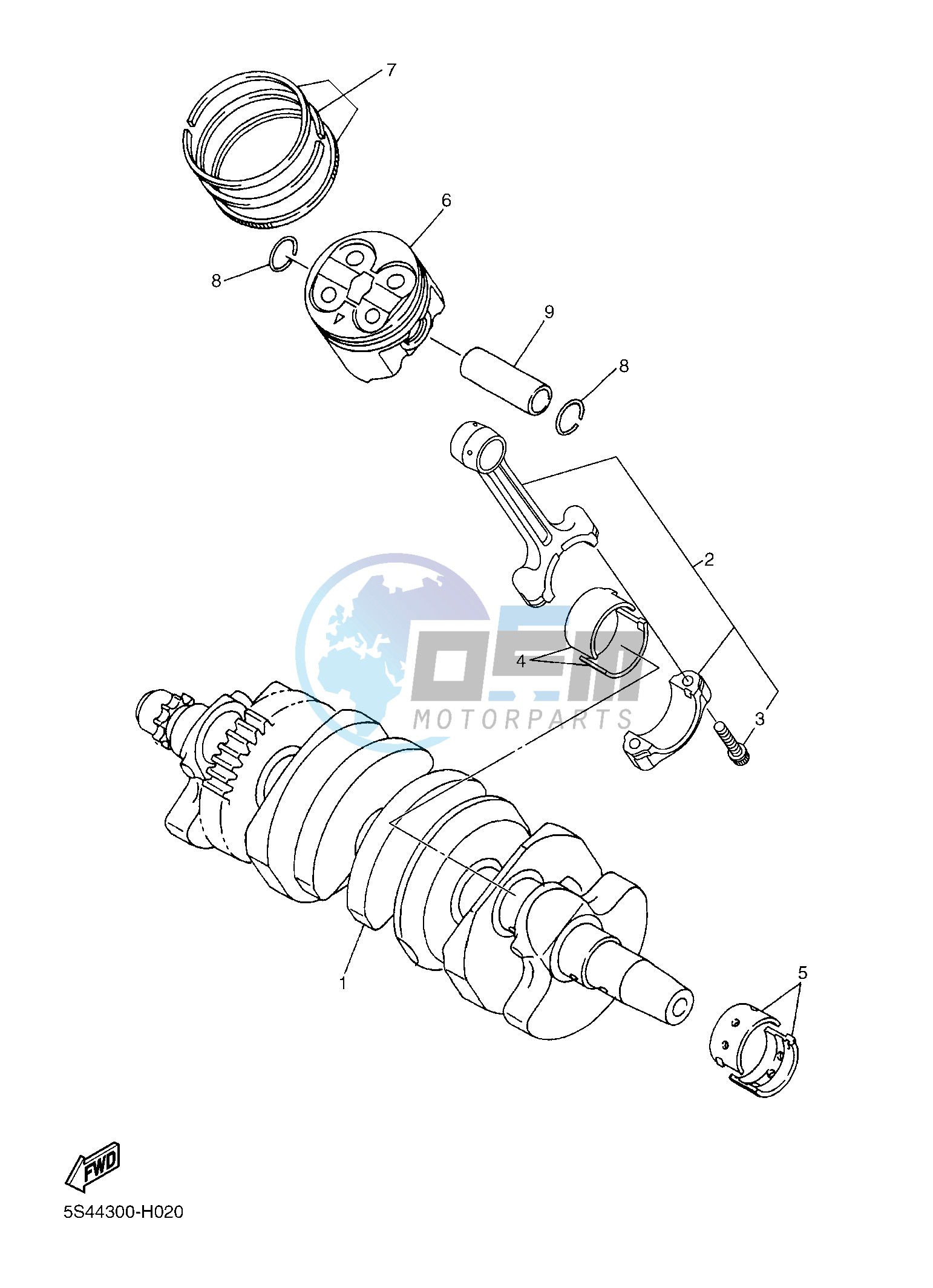 CRANKSHAFT & PISTON