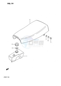 JR50 (P28) drawing OIL TANK - SEAT