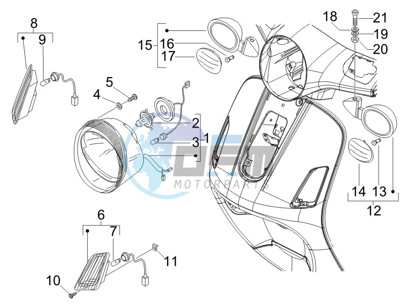 Head lights - Turn signal lamps