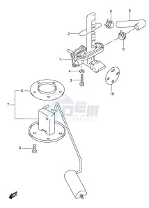 GSX600F (E2) Katana drawing FUEL COCK