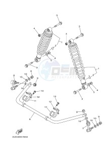 YFM700FWA YFM70GDHG GRIZZLY 700 (B305) drawing REAR SUSPENSION