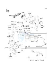 ZX 600 J [ZZR600] (J4) J4 drawing AIR DUCT