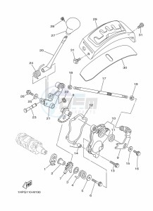 YFM700FWAD GRIZZLY 700 EPS (B4FC) drawing SHIFT SHAFT