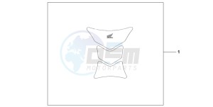 CB1300 CB1300SUPER FOUR drawing TANK PAD