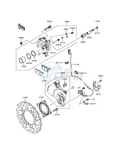 Z800 ABS ZR800BGF FR GB XX (EU ME A(FRICA) drawing Rear Brake