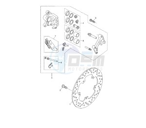 YP R X-MAX 125 drawing FRONT BRAKE CALIPER