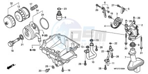 CB600F9 Europe Direct - (ED) drawing OIL PAN/OIL PUMP