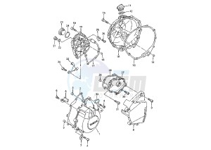 YZF R6 600 drawing CRANKCASE COVER