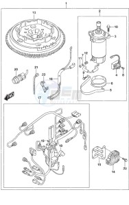 DF 25A drawing Starting Motor Manual Starter