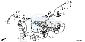 CBR125RSC drawing WIRE HARNESS