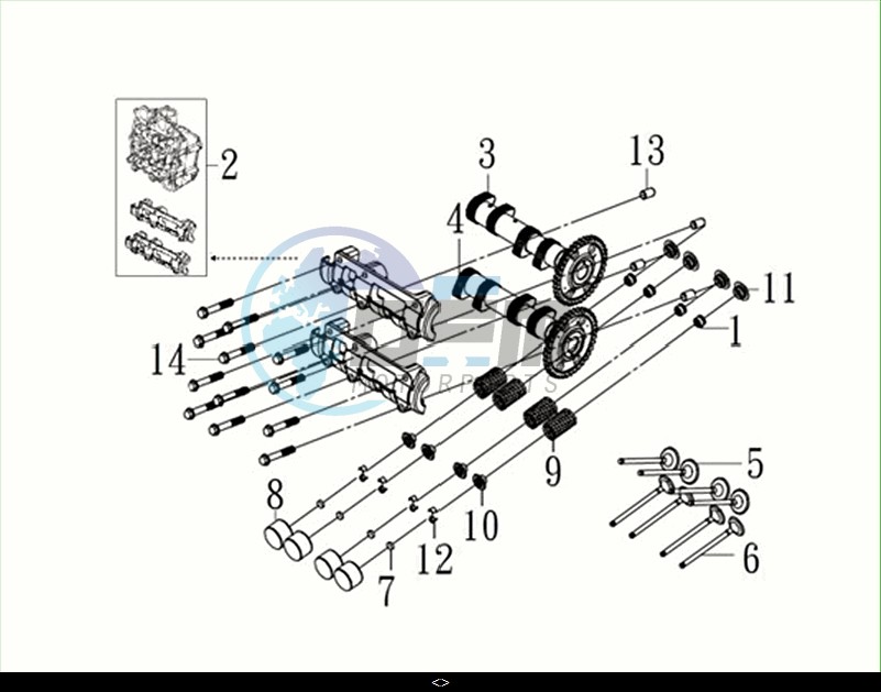 CAM SHAFT / MAXSYM TL 508 (TL50W2-EU) (M2)