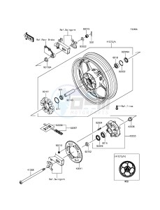 NINJA_300 EX300AFFA XX (EU ME A(FRICA) drawing Rear Hub