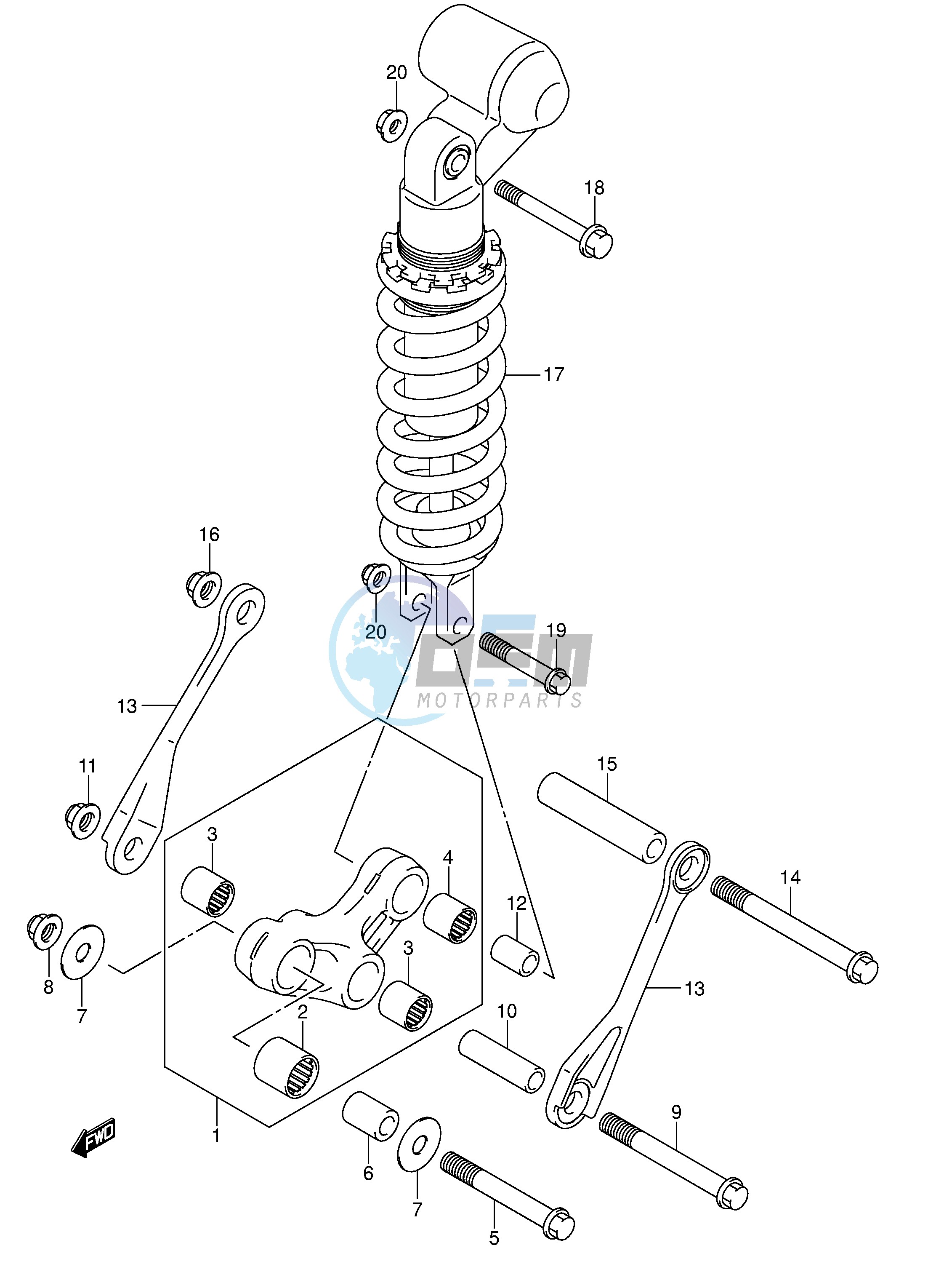 REAR CUSHION LEVER