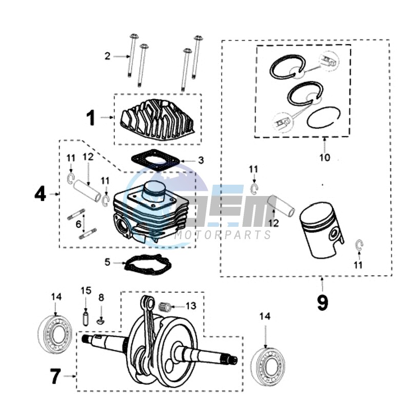 CRANKSHAFT IAE CAST IRON