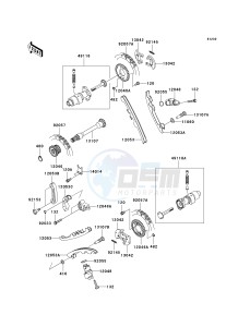 KRF 750 L [TERYX 750 FI 4X4 LE SPORT MONSTER ENERGY] (L9F-L9FA) L9FA drawing CAMSHAFT-- S- -_TENSIONER