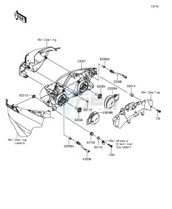 NINJA ZX-6R ZX636EGFA GB XX (EU ME A(FRICA) drawing Headlight(s)