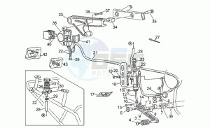 Daytona 1000 RS RS drawing Rear brake system