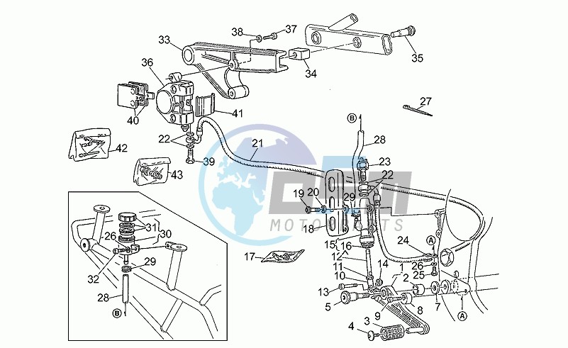 Rear brake system