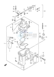 DF 50 drawing Fuel Vapor Separator